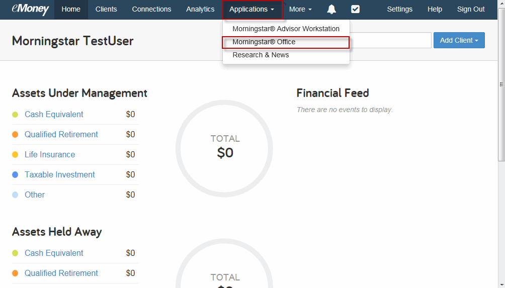 EMoney Integration Overview