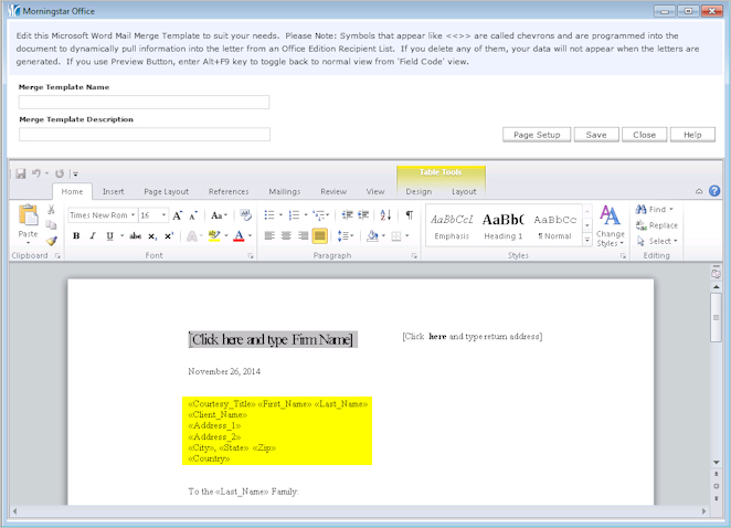 how to create multiple address labels in word