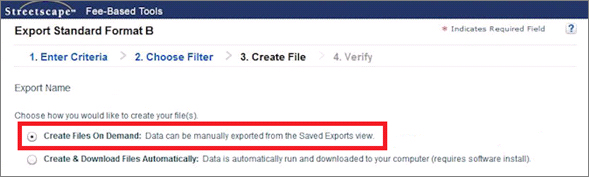 Exporting Data From Fidelity Streetscape